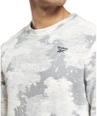 Men's Modern-Fit Camo Crewneck Sweatshirt Gray $31.35 Sweatshirt