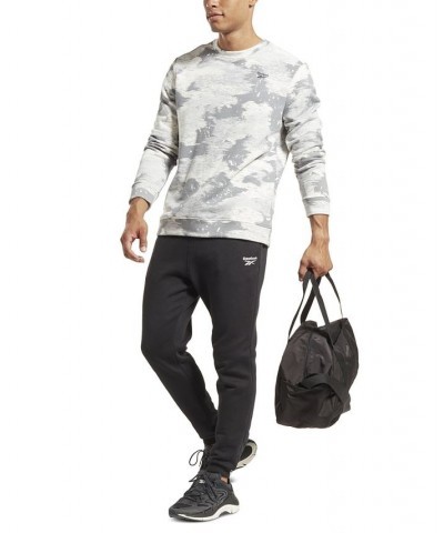 Men's Modern-Fit Camo Crewneck Sweatshirt Gray $31.35 Sweatshirt