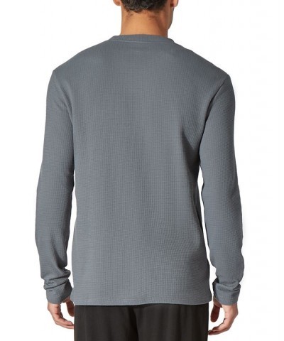 Men's Lacoste Thermal Shirt Gray $12.77 Pajama