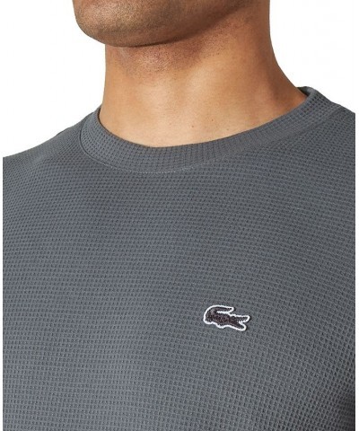 Men's Lacoste Thermal Shirt Gray $12.77 Pajama