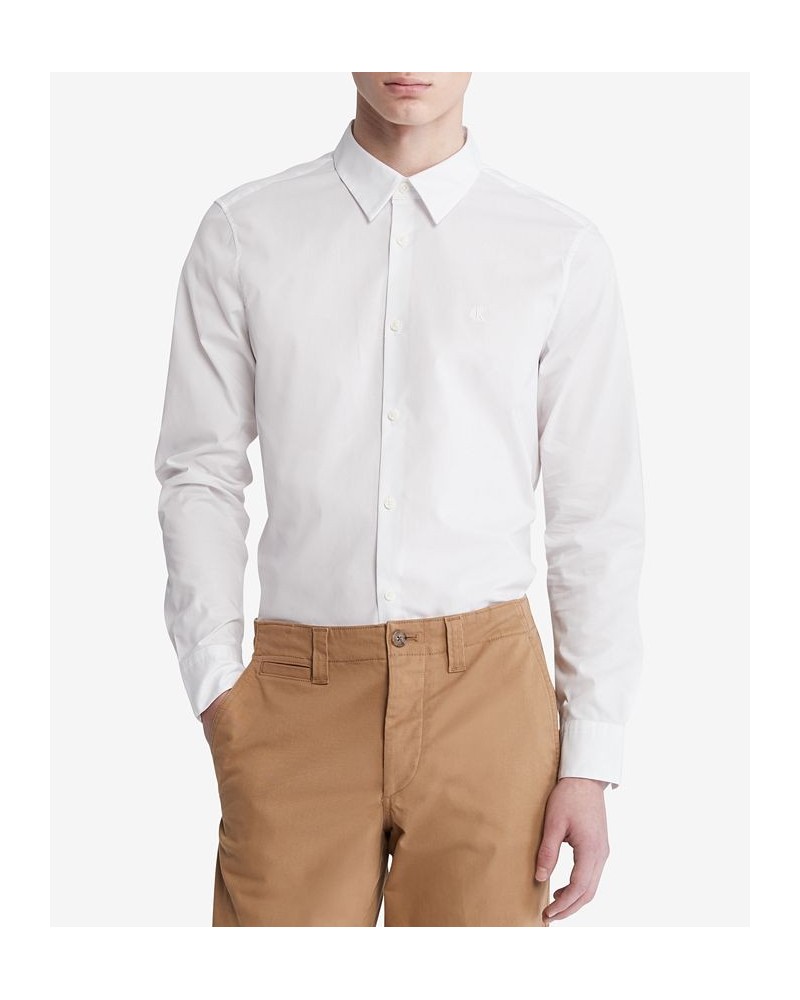 Men’s Slim-Fit Refined Button-Down Shirt White $36.70 Shirts