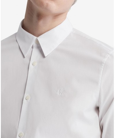 Men’s Slim-Fit Refined Button-Down Shirt White $36.70 Shirts