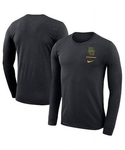 Men's Black Baylor Bears Logo Stack Legend Performance Long Sleeve T-shirt $17.63 T-Shirts