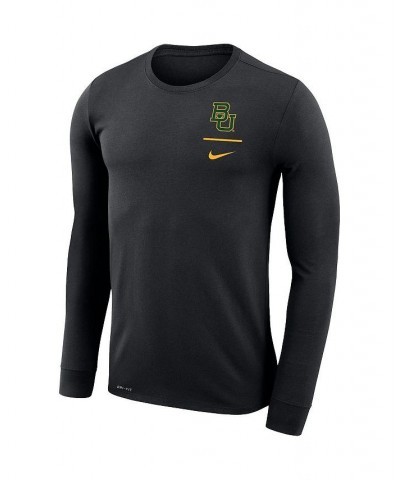 Men's Black Baylor Bears Logo Stack Legend Performance Long Sleeve T-shirt $17.63 T-Shirts