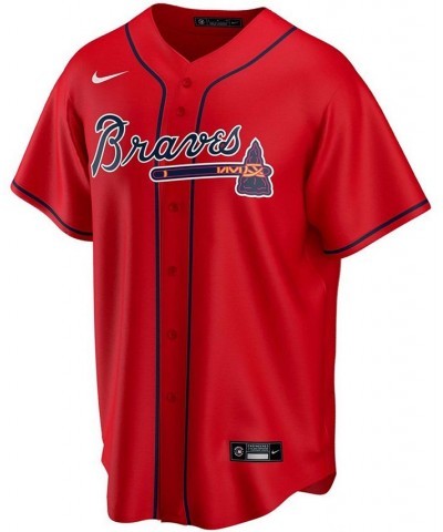 Men's Ozzie Albies Red Atlanta Braves Alternate Replica Player Name Jersey $65.25 Jersey