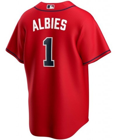 Men's Ozzie Albies Red Atlanta Braves Alternate Replica Player Name Jersey $65.25 Jersey