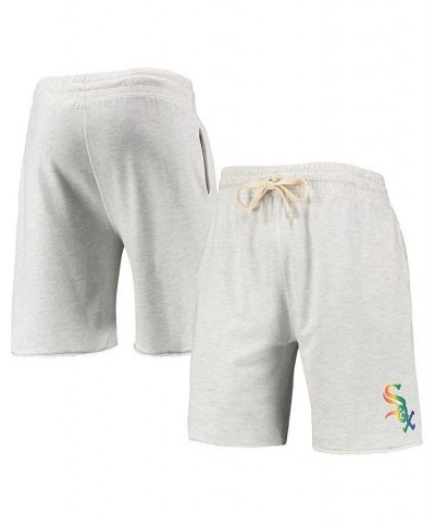 Men's Oatmeal Chicago White Sox Mainstream Logo Terry Tri-Blend Shorts $26.95 Shorts