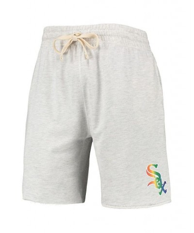 Men's Oatmeal Chicago White Sox Mainstream Logo Terry Tri-Blend Shorts $26.95 Shorts