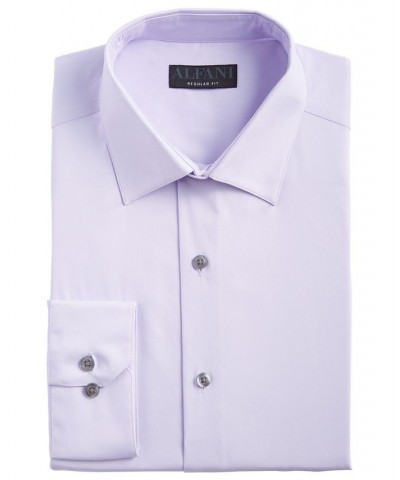 Men's Regular Fit 2-Way Stretch Stain Resistant Dress Shirt Purple $20.66 Dress Shirts