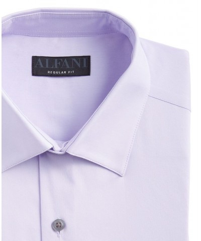 Men's Regular Fit 2-Way Stretch Stain Resistant Dress Shirt Purple $20.66 Dress Shirts