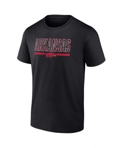 Men's Branded Black Arkansas Razorbacks Classic Inline Team T-shirt $17.15 T-Shirts