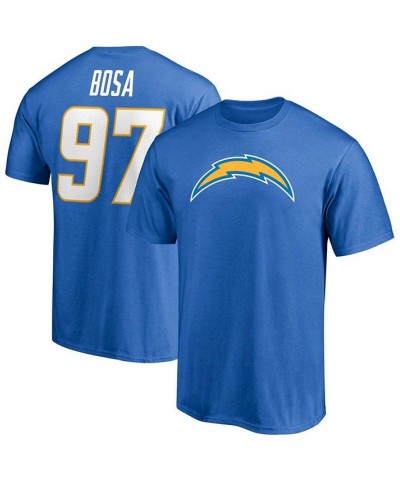 Men's Joey Bosa Powder Blue Los Angeles Chargers Player Icon Name and Number T-shirt $14.28 T-Shirts