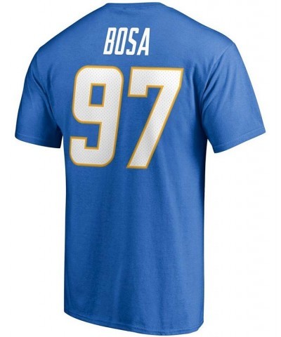 Men's Joey Bosa Powder Blue Los Angeles Chargers Player Icon Name and Number T-shirt $14.28 T-Shirts