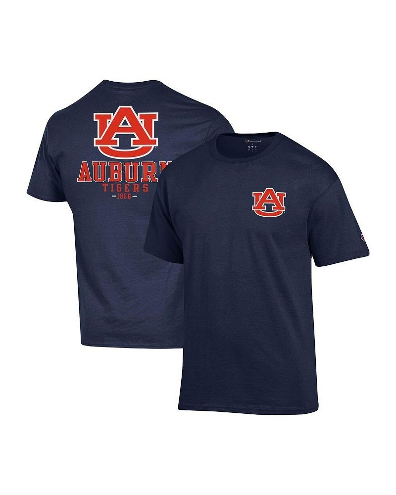 Men's Navy Auburn Tigers Stack 2-Hit T-shirt $25.64 T-Shirts