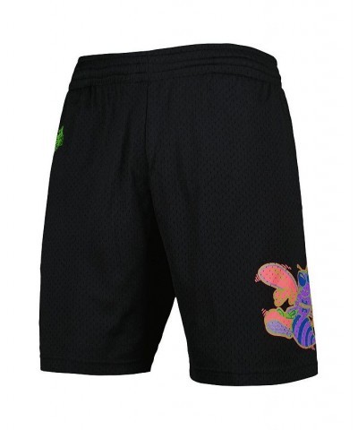 Men's Black Charlotte Hornets Hardwood Classics Color Bomb Energy Shorts $39.41 Shorts