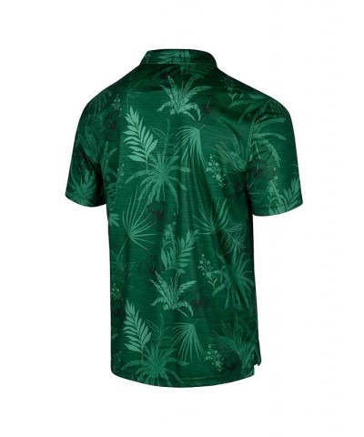 Men's Green Miami Hurricanes Big and Tall Palms Polo Shirt $24.00 Polo Shirts