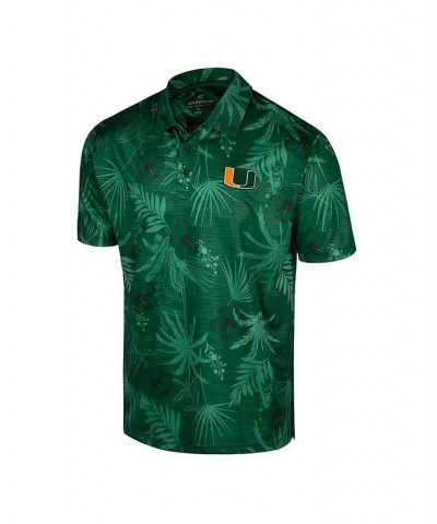 Men's Green Miami Hurricanes Big and Tall Palms Polo Shirt $24.00 Polo Shirts