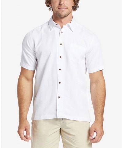 Quiksilver Men's Manele Bay Short Sleeves Shirt White $41.58 Shirts