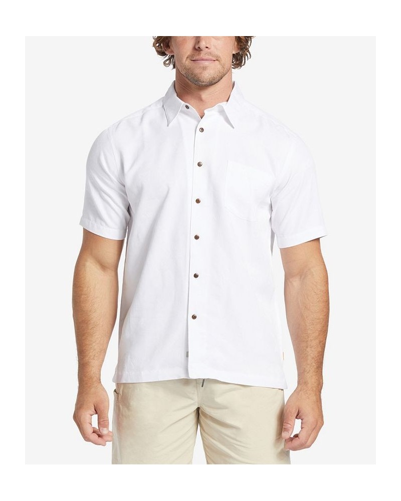 Quiksilver Men's Manele Bay Short Sleeves Shirt White $41.58 Shirts