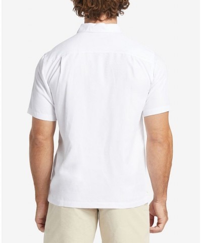 Quiksilver Men's Manele Bay Short Sleeves Shirt White $41.58 Shirts