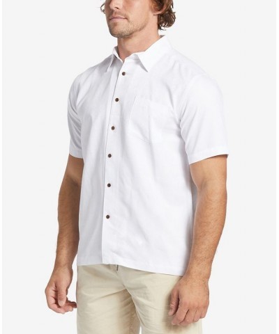 Quiksilver Men's Manele Bay Short Sleeves Shirt White $41.58 Shirts