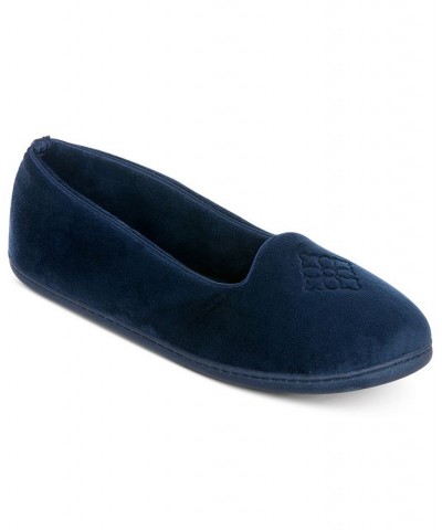 Women's Rebecca Microfiber Velour Closed Back Clog Slippers PD03 $24.38 Shoes