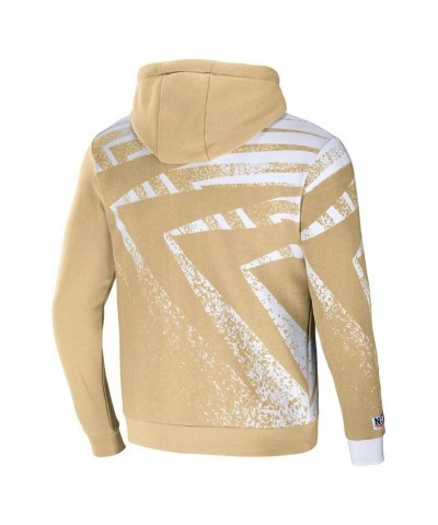 Men's NFL X Staple Cream New Orleans Saints Team Slogan All Over Print Pullover Hoodie $35.00 Sweatshirt