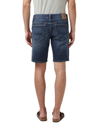 Men's Super Stretch Relaxed Fit Straight Dean Indigo Shorts Blue $20.92 Shorts