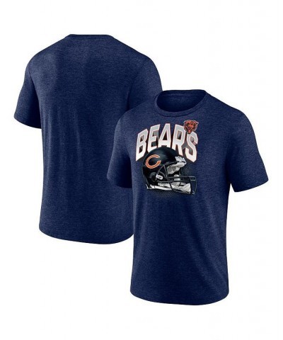 Men's Branded Heathered Navy Chicago Bears End Around Tri-Blend T-shirt $26.99 T-Shirts