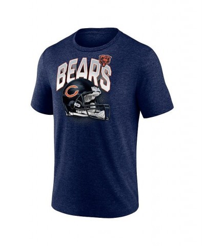 Men's Branded Heathered Navy Chicago Bears End Around Tri-Blend T-shirt $26.99 T-Shirts