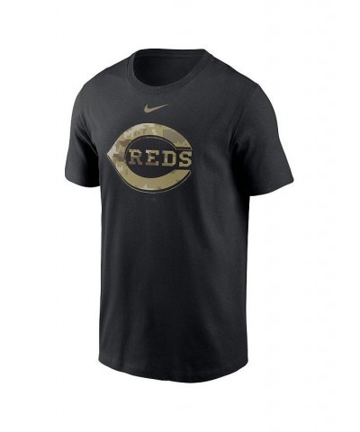 Men's Black Cincinnati Reds Camo Logo Team T-shirt $23.39 T-Shirts