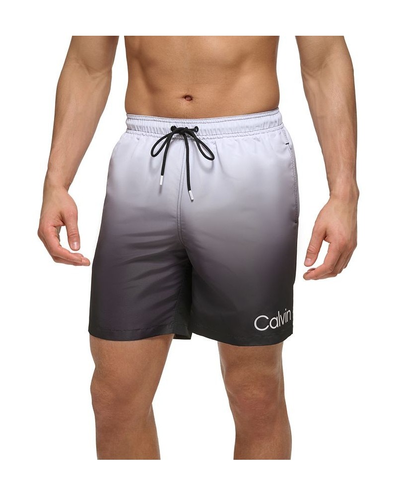 Men's OmbrÉ Sky Gradient 7" Swim Trunks Black $22.75 Swimsuits