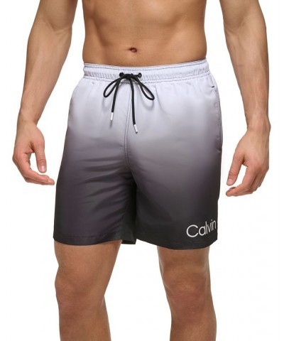 Men's OmbrÉ Sky Gradient 7" Swim Trunks Black $22.75 Swimsuits