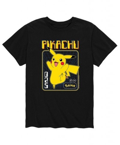 Men's Pokemon Pikachu 025 T-shirt Black $19.94 T-Shirts