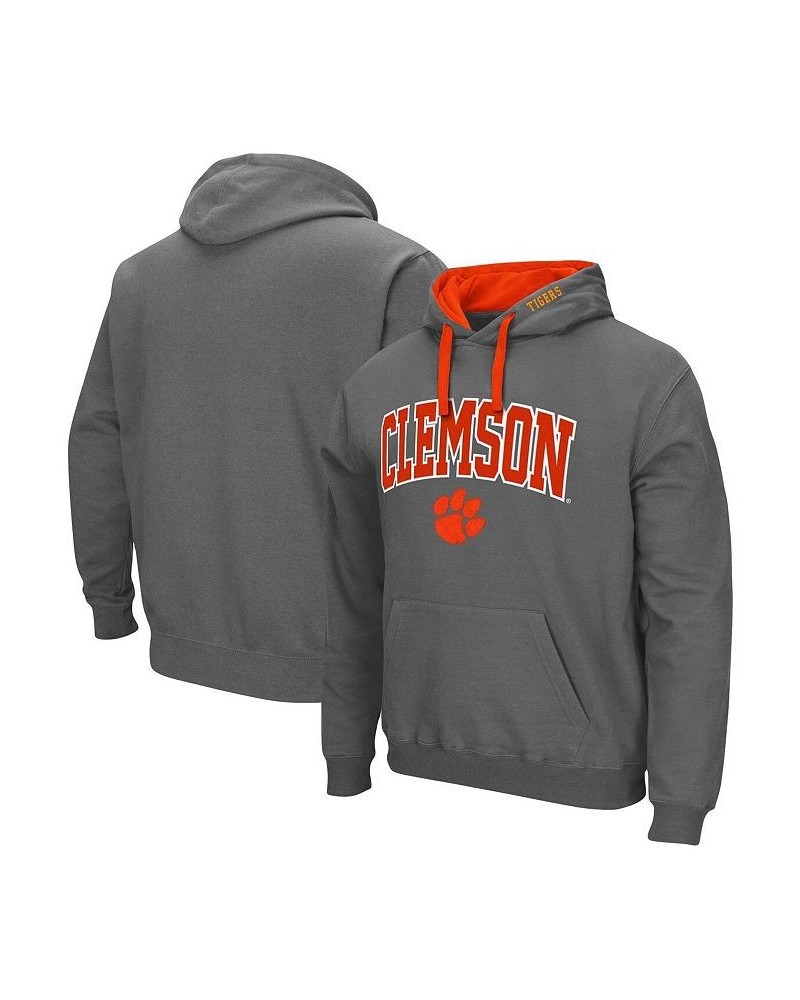 Men's Charcoal Clemson Tigers Big and Tall Arch and Logo 2.0 Pullover Hoodie $28.70 Sweatshirt