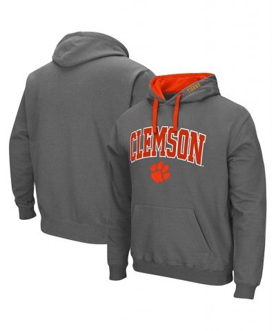 Men's Charcoal Clemson Tigers Big and Tall Arch and Logo 2.0 Pullover Hoodie $28.70 Sweatshirt