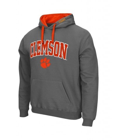 Men's Charcoal Clemson Tigers Big and Tall Arch and Logo 2.0 Pullover Hoodie $28.70 Sweatshirt