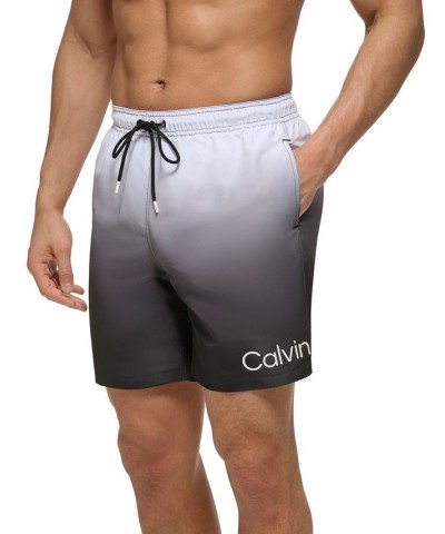 Men's OmbrÉ Sky Gradient 7" Swim Trunks Black $22.75 Swimsuits