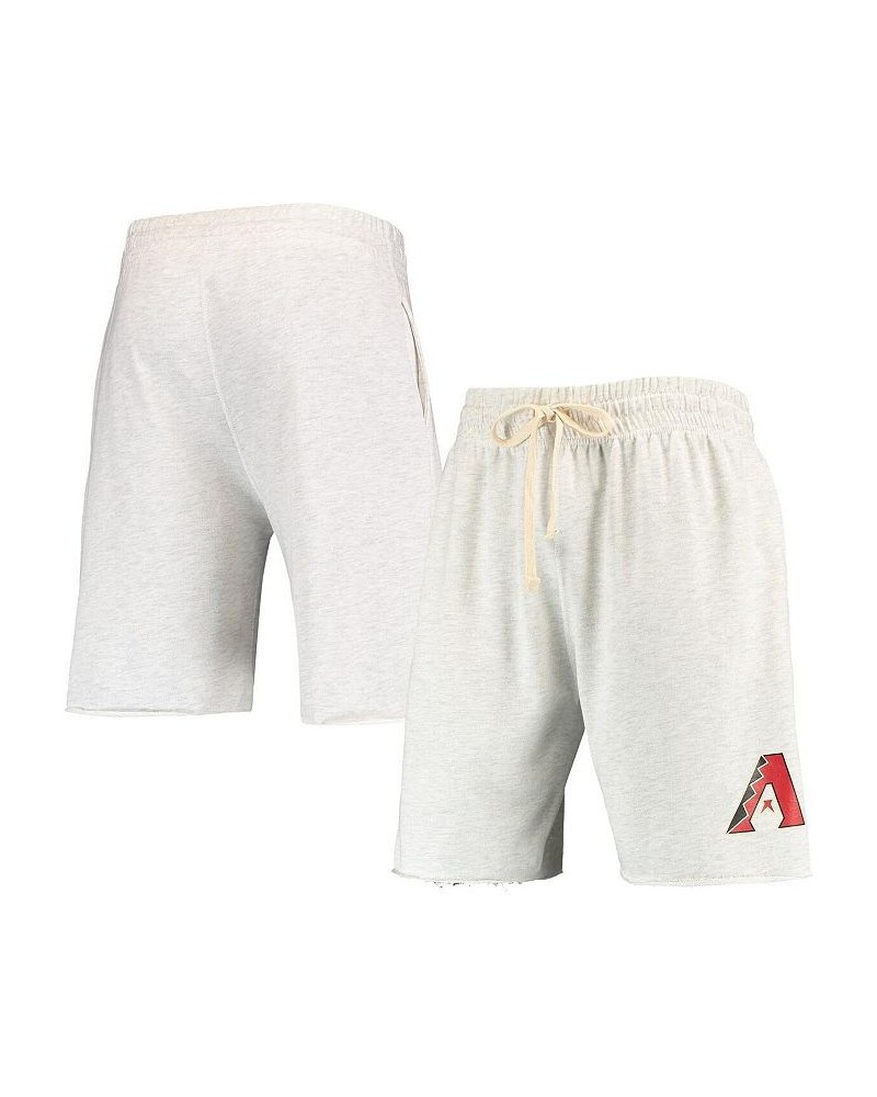 Men's Oatmeal Arizona Diamondbacks Mainstream Terry Tri-Blend Shorts $26.95 Shorts