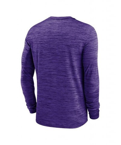 Men's Purple Baltimore Ravens Velocity Athletic Stack Performance Long Sleeve T-shirt $23.65 T-Shirts