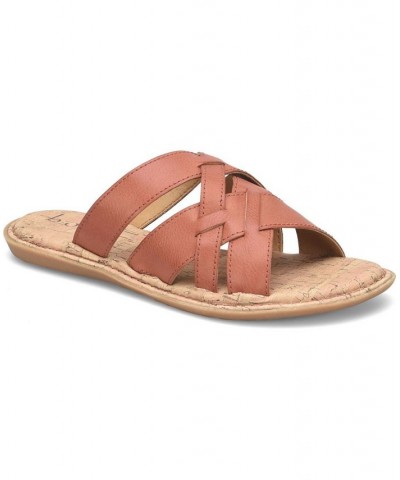 Women's Mona Comfort Slide Red $39.00 Shoes