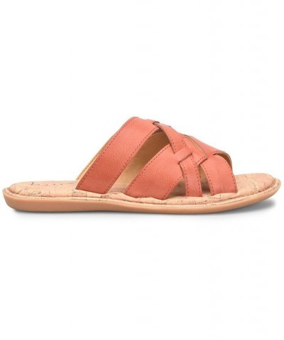 Women's Mona Comfort Slide Red $39.00 Shoes