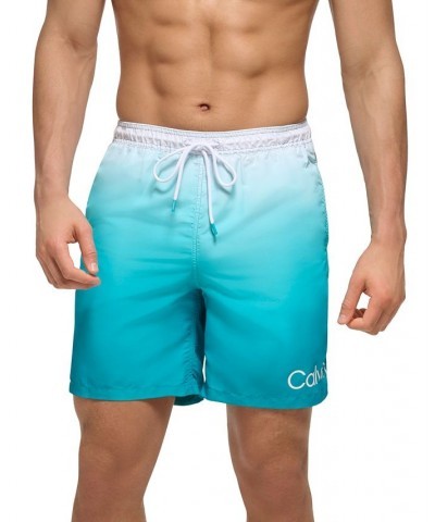 Men's OmbrÉ Sky Gradient 7" Swim Trunks Black $22.75 Swimsuits