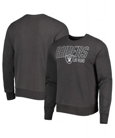 Men's Charcoal Las Vegas Raiders Locked In Headline Pullover Sweatshirt $34.09 Sweatshirt