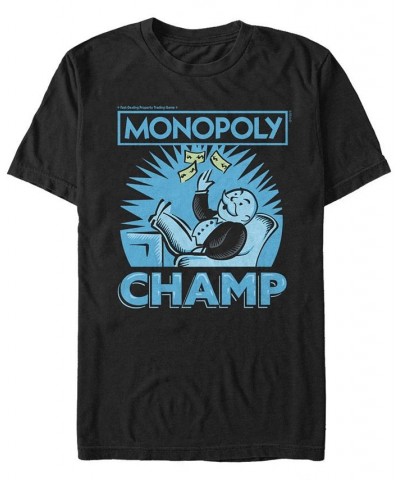 Monopoly Men's Champ Money Toss Short Sleeve T-Shirt Black $20.99 T-Shirts