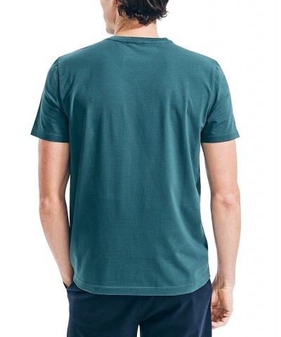 Men's J-Class Logo Classic-Fit Cotton V-Neck T-Shirt Deep Atlantic $18.21 T-Shirts