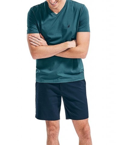 Men's J-Class Logo Classic-Fit Cotton V-Neck T-Shirt Deep Atlantic $18.21 T-Shirts