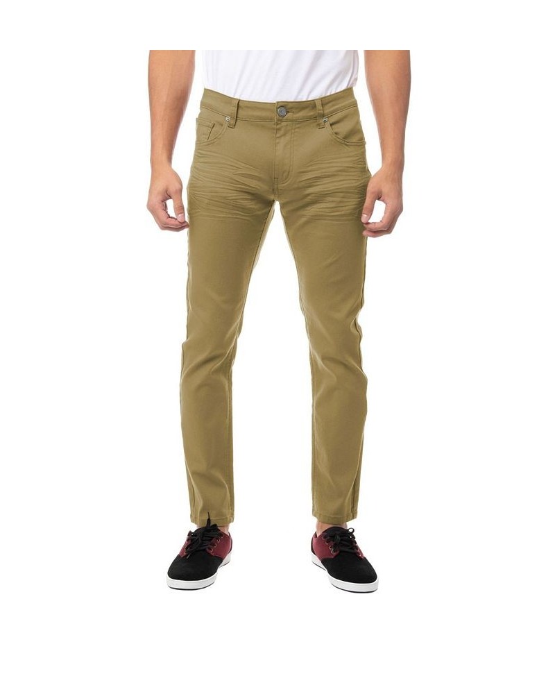 Men's Stretch 5 Pocket Skinny Jeans Tan/Beige $40.48 Jeans