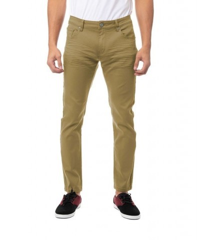 Men's Stretch 5 Pocket Skinny Jeans Tan/Beige $40.48 Jeans