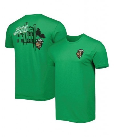 Men's Kelly Green Marshall Thundering Herd Mascot Scenery Premium T-shirt $12.80 T-Shirts